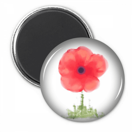 

Red Flower Corn Art Watercolour Refrigerator Magnet Sticker Decoration Badge