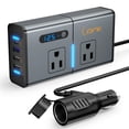 thumbnail image 1 of Inversor de corriente para coche BMK 200 W DC 12 V a 110 V con puertos USB, 1 of 7