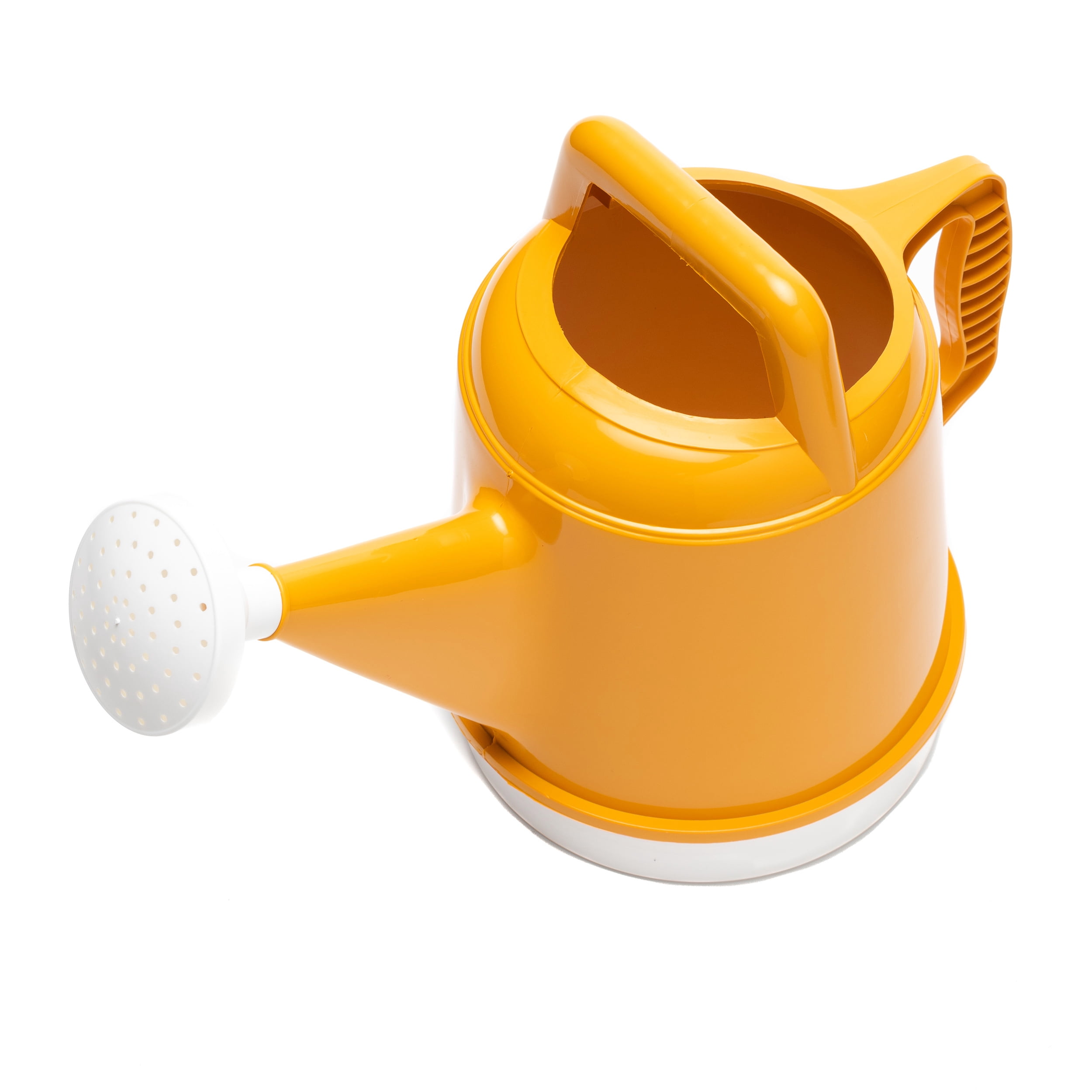 Bloem Deluxe Plastic Watering Can - 2 Gallon (256 fl oz) Capacity - Earthy Yellow