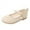 Beige, variant on LNMQLPDBS Toddler Shoes Girl Solid Color Girls Single Shoes Kids Close Toe Princess Shoes Comfort Lightweight Trendy Dress Shoes for Communion Wedding and Daily Outdoor Beige 9-9.5 Years