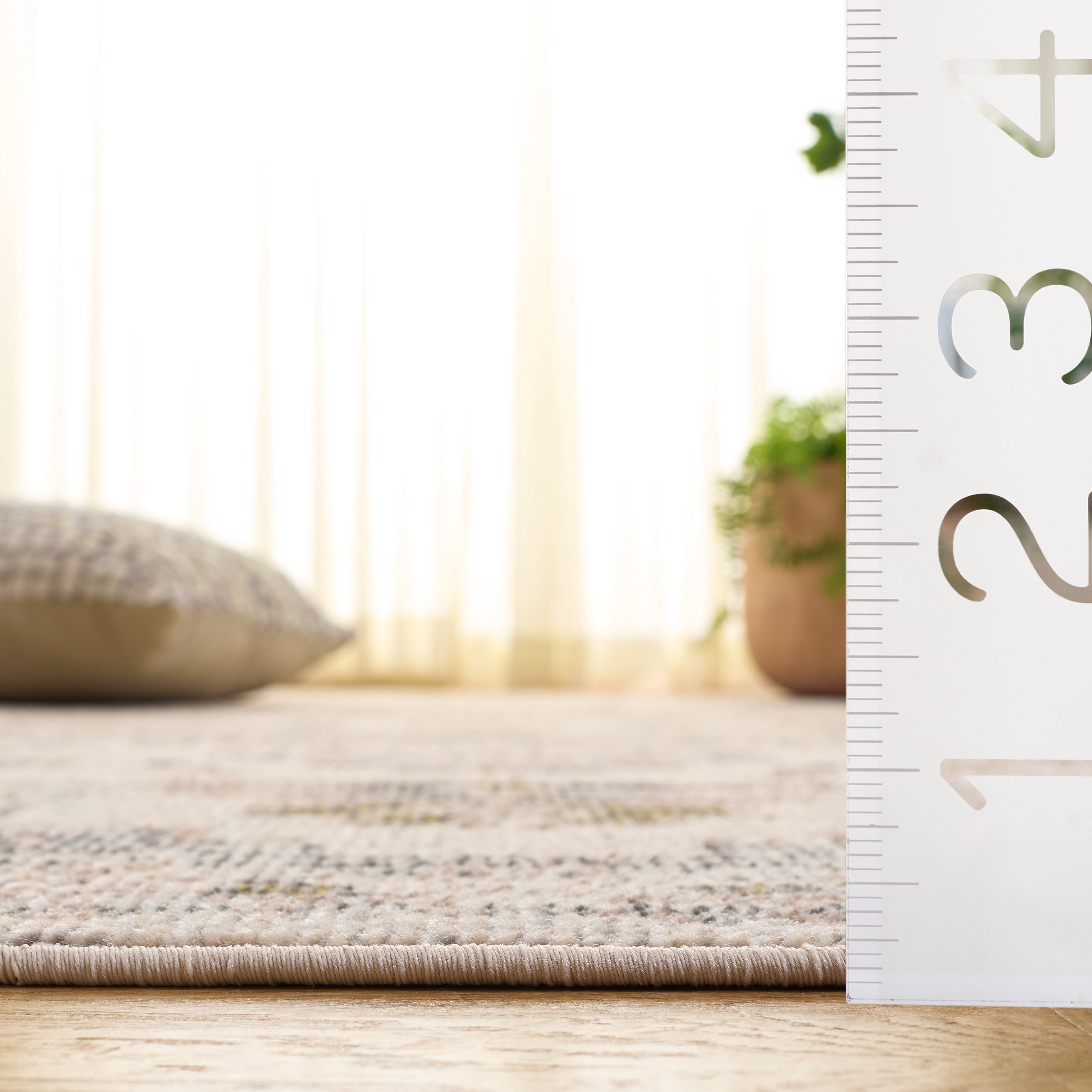 Safavieh Madison Dalia Oriental Area Rug, Ivory/Gray Gold, 4' x 6'