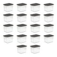 thumbnail image 1 of Sterilite ShelfTotes Contenant de Rangement en Plastique de 50 Pintes avec Loquet, (Lot de 18), 1 of 6