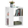 thumbnail image 2 of Gymax 2pcs 2-Tier Side Sofa End Table Bedside Nightstand Table White, 2 of 10