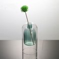 thumbnail image 1 of Empty Glass Reed Diffuser Bottle Refillable Aromatherapy Jars 1pc Glass Bud Vase Fragrance Accessories for Essential Oils, Small Flower Vase Table Centerpieces for Wedding Home Decor (green-B), 1 of 7