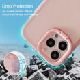 thumbnail image 3 of Kickstand Case for iPhone 11 6.1 inch, 2 Stand Modes Built-in Camera Ring Stand Clear Soft Slim Back Cover with Invisible Stand Anti-Scratch Durable Shockproof Protective Bumper Case - Pink, 3 of 7