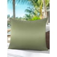 thumbnail image 4 of Outdoor Pillows Waterproof, Dark Sage Green Ombre Throw Pillows with Inserts Included, Modern Abstract Aesthetics Indoor Outdoor Decorative Lumbar Pillow for Bed/Couch/Patio 16"x16", 1Pcs, 4 of 8