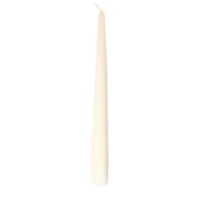 Bougies Effilées Blanches, Ensemble de 12