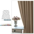 thumbnail image 5 of Cortinas Opacas Térmicas,Cortina De Salón con Ojales, Bloque De Cortinas Aislante Antifrío para Dormir Mejor, 2x L 107 X H 213 cm,Gris, 5 of 5