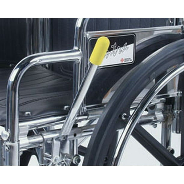 Wheelchair Brake Lever Extension Slotted Brake Tip Replacement, Yellow 12/pk