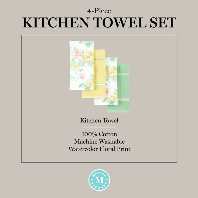 2pk Cotton Terry Dual Sided Kitchen Towels Yellow - Threshold™