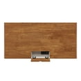 thumbnail image 4 of Weston Home Vance 1-Drawer Oak Top Desk with Charging Station, Antique White, 4 of 4