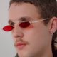 thumbnail image 3 of Gafas De Sol Ovaladas Para Hombres Y Mujeres Marco De Metal Retro Amarillo Rojo Vintage Pequeño Redondopangjing, 3 of 4