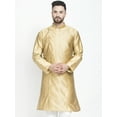 thumbnail image 1 of eloria Men's Traditional Gold-Toned Thread Work Pathani Kurta, 1 of 7