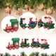 thumbnail image 3 of Tren de Navidad, decoración navideña de madera pintada para Navidad, adorno de mesa para decoración de fiestas y festivales, 3 of 5