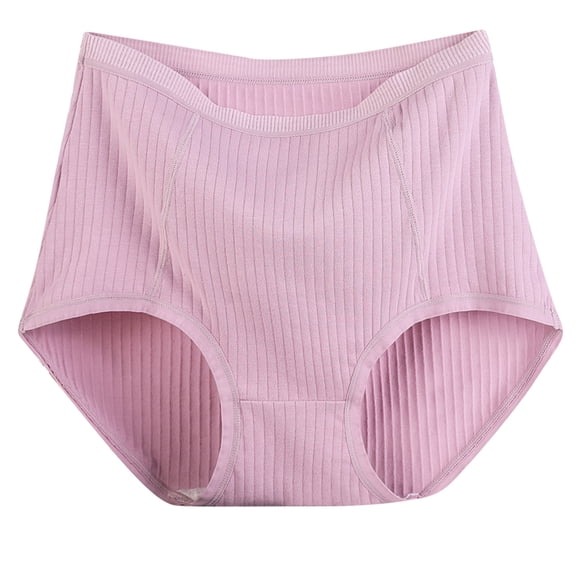 Nmnitkp Women's Panties Soft and Elastic Panties Solid color Plus Size Panties High Waisted Soft Breathable Panties Stretch Briefs Seamless Ladies Underwear Panties