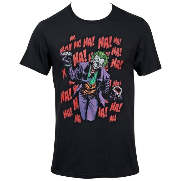DC Comics Batman Joker Personnage avec HA! HA! HA! T-Shirt Partout - Grand