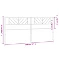 thumbnail image 4 of vidaXL Metal Headboard Black 193 cm, 4 of 4