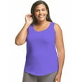 thumbnail image 2 of Just My Size Cotton Jersey Shirttail Women's Tank Top - OJ207, 2 of 3