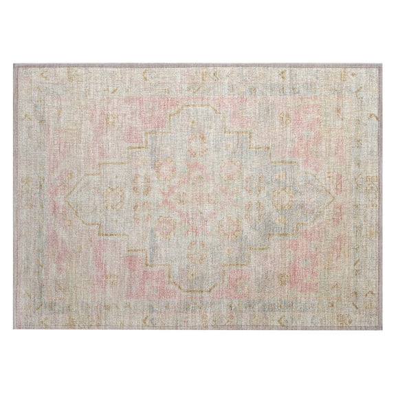 Dalyn Rugs Machine Washable Indoor/Outdoor Chantille Pink 1'8" x 2'6" Rug