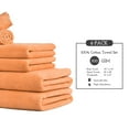thumbnail image 4 of Spitiko Homes 100 Percent Cotton Towel Set -Zero Twist 6 Piece - 18" x 28"/13" x 13"/30" x 54" Beige, 4 of 5