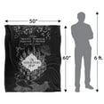 thumbnail image 5 of Harry Potter Black and White Map Officially Licensed Silky Touch Super Soft Throw Blanket 50' x 60', 5 of 6
