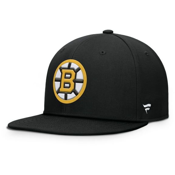 Men's Fanatics Black Boston Bruins Primary Logo Snapback Hat