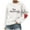 #1 White, variant on Simua Sweatshirts for Women Crewneck Long Sleeve Loose Fit Tops Tready Heart Letter Printed Hoodless Pullover Tops