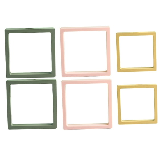 Phlegsive 6pcs 3D Floating Coin Display Case in 3 Colors