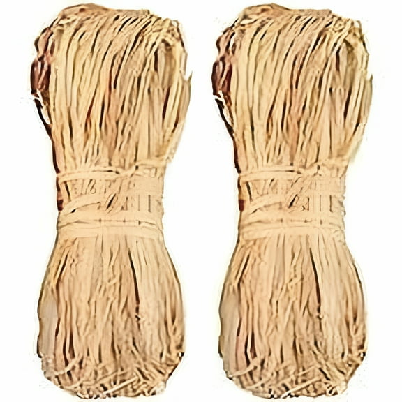 AUQ High Quality Raffia Ribbon,2 Count,100g