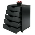 thumbnail image 2 of Winsome Halifax 5-Drawer Mobile Cabinet 20519, Black Finish, 2 of 10