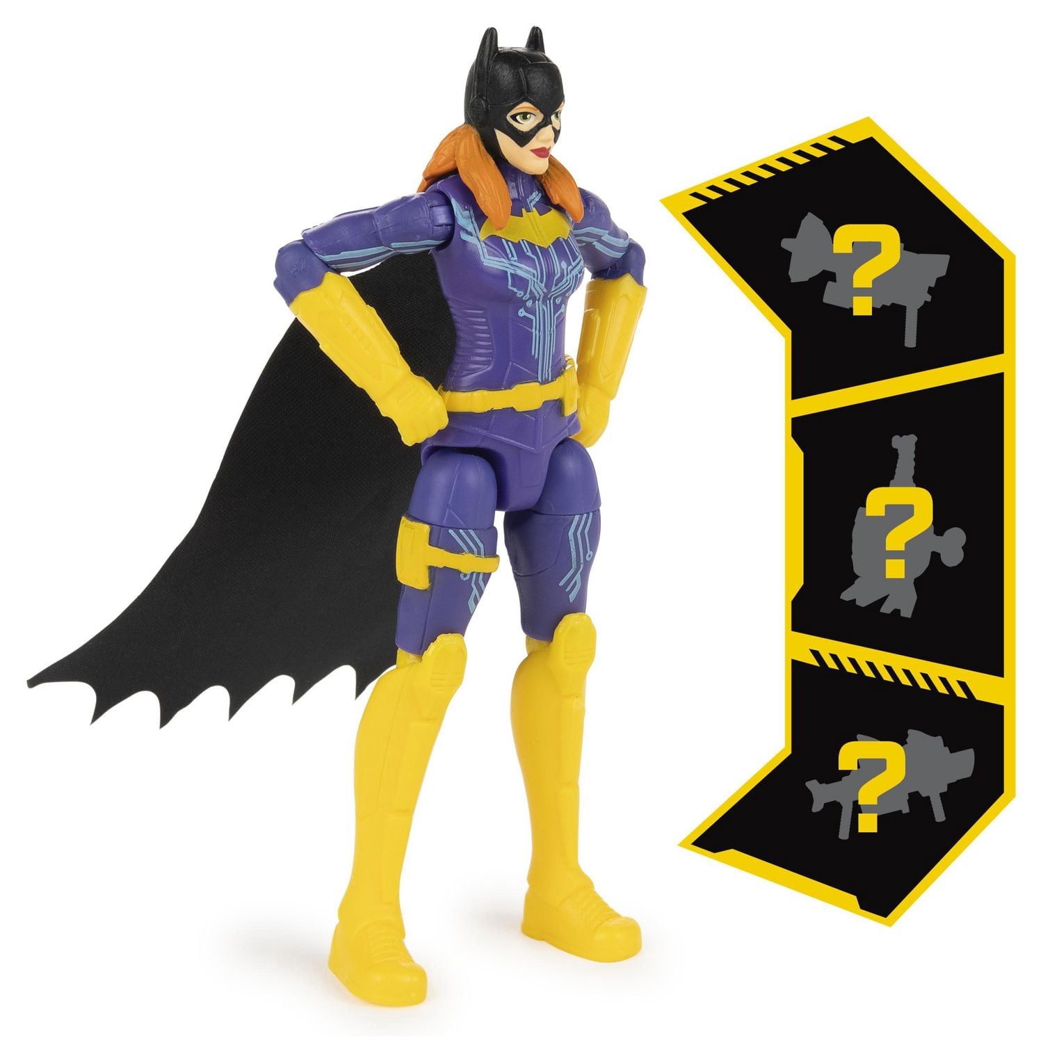 Batman, Figurine articulée Batgirl de 10 cm avec 3 accessoires mystère, pour les enfants à partir de 3 ans