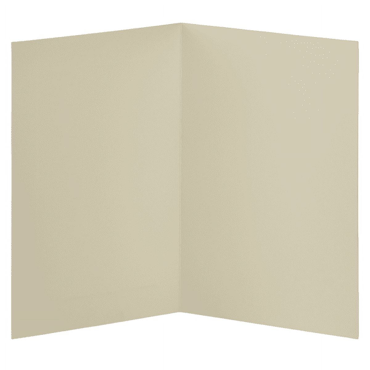 JAM Paper Foldover Cards, 4 5/8 x 6 1/4, 25/Pack, Ivory Panel