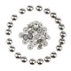 thumbnail image 1 of Injueey 20 piezas de remaches de cúpula de seta, tachuelas para bolsa de artesanía de cuero, 8mm, gris Suministros de marroquinería plata, 1 of 1