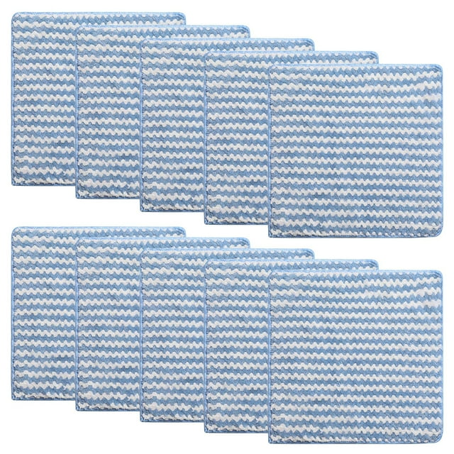 Wipes Category Cleaning Towels Set – Absorbent Microfiber Dishcloths for Kitchen Drying and Wiping 10 Soft Durable Cloths Cleaning for Household and Commercial Use 10PCS