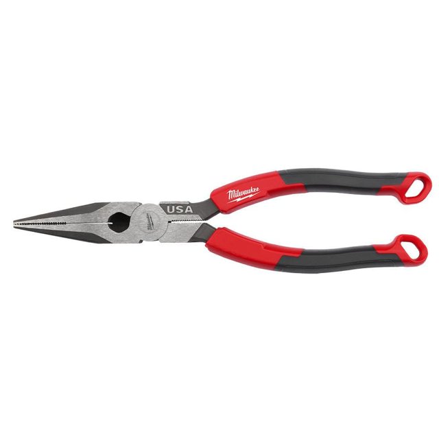 Pinzas Milwaukee MT555 de punta larga de 8" con mango de agarre cómodo