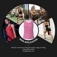 thumbnail image 7 of Hirioo Gingham for Women's Workout Tank Top Sleeveless Workout Tops Athletic Gym Shirts-XX-Large, 7 of 7