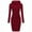 Red, variant on Women's Dress Summer Womens Long Sleeve Solid Patchwork Casual Long Hooded Sweater Dress