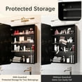 thumbnail image 3 of Joqixon Recessed Medicine Cabinets for Bathroom with Mirror: 20x30 Wall Mount Mirrored Vanity Chest, Adjustable Shelves with Guardrails - 20 x 30 inch Small Storage Cabinet, 3 of 9