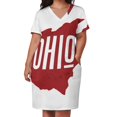 thumbnail image 2 of Vestido largo para mujer, vestido corto con elegante cremallera Buckeye Brilliance, 2 of 6
