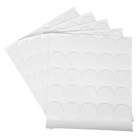 5 Sheets Double Sided Tape Photo Wall Stickers Clear Adhesive Dots Circle Point Sticky Putty