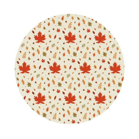 

Ocsxa A Simple Autumn Coasters for Drinks Leather Coasters Set of 4 for Coffee Table for Housewarming Kitchen Bar Decor One Size