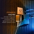 thumbnail image 4 of Titan 4- Outlet Surge Protector Outlet Extender with LED Lights, Black, 4 of 7
