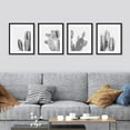 thumbnail image 2 of PixonSign Poster Set Black & White Saguaro Southwest Desert Tropical Cactus Prints Floral Botanical Photography Art Scenic Nature Wilderness Wall Decorative for Bedroom, Office - 11"x14" Black, 2 of 5