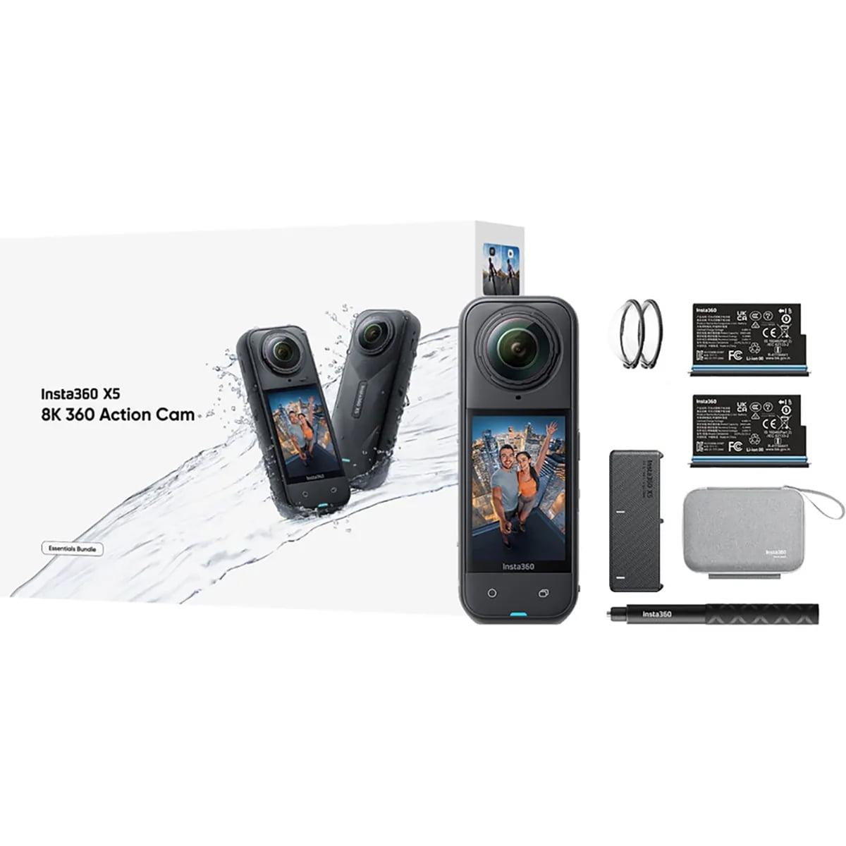 Insta360 X5 8K 360 Action Camera Essentials Bundle