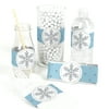 Winter Wonderland - Snowflake Holiday Party & Winter Wedding DIY Wrapper Favors & Decorations - Set of 15