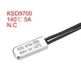 thumbnail image 2 of Uxcell KSD9700 Thermostat 140℃ N.C 5A Metal Bimetal Temperature Control Switch 2count, 2 of 5