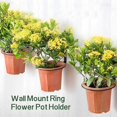thumbnail image 5 of freestylehome Support de Plante en Fer Portable Pré-Percé Double Trou Remplacement Mural Rond Balcon Pot de Fleurs Support 15CM, 5 of 5