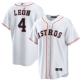 thumbnail image 1 of Camiseta clásica de béisbol local de Pedro León, blanca, de los Houston Astros, con número de estrella bordado.-M, 1 of 2