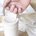 thumbnail image 6 of Ludlz 500ml Portable Wheat Straw Dual Wall Handle Insulated Bottle Mug Coffee Tea Cup, 6 of 7