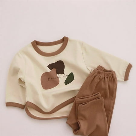 

Hunpta Newborn Infant Baby Girls Boys Autumn Patchwork Cotton Long Sleeve Long Pants Vintage Set Outfits Clothes